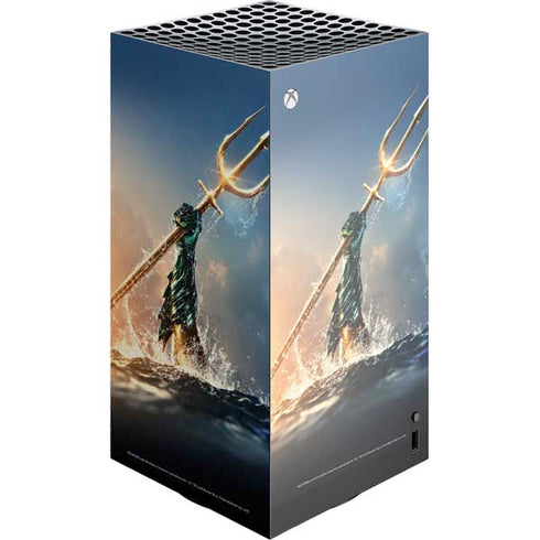 DC Comics Aquaman Movie Poster Trident XBox Series X Digital Edition Console Skin